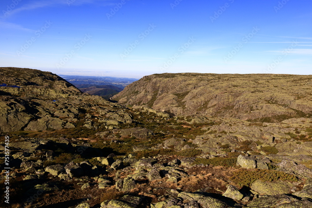 Obraz premium Serra da Estrela Natural Park is situated in the largest mountain range in Portugal , the Serra da Estrela