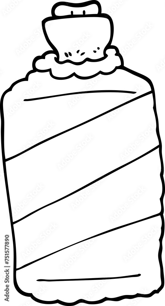black and white cartoon hot water bottle black and white cartoon hot water bottle