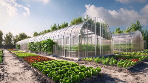 Greenhouse complex for the cultivation of agricultural crops