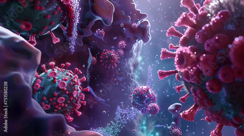 A 3D animators take on the process of creating a vaccine to combat a looming virus set against a backdrop of swirling data and molecules