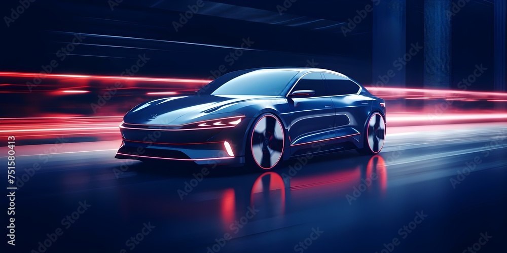 An electric vehicle of the future: Defining innovation through dynamic lighting. Concept Electric Vehicles, Future Technology, Dynamic Lighting, Innovative Design, Sustainable Transportation