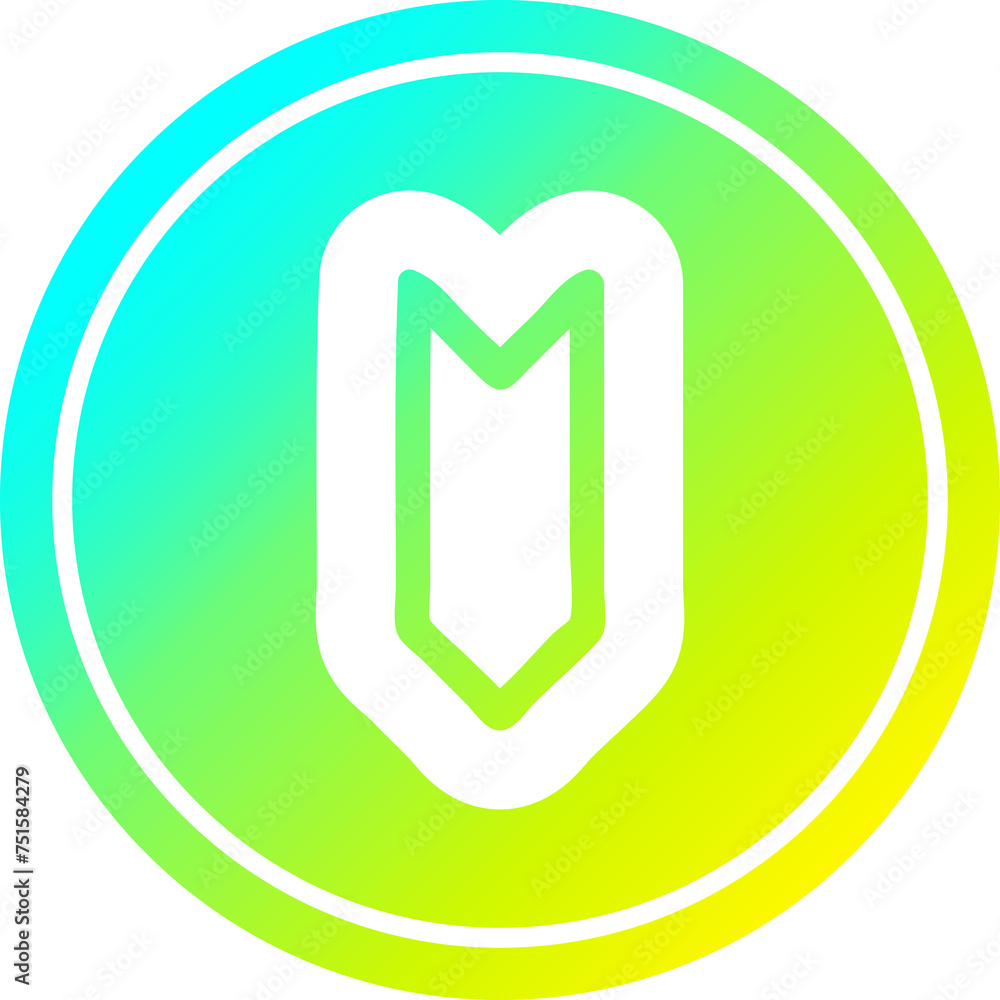 decorative arrow circular in cold gradient spectrum decorative arrow circular in cold gradient spectrum
