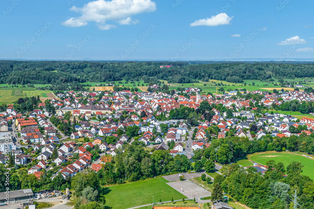 Ausblick auf Dietenheim an der Iller in Baden-Württemberg