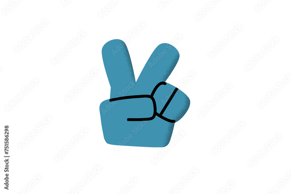 hand, victory, victory sign, two, fingers, icon symbol, blue, ciano hand, victory, victory sign, two, fingers, icon symbol, blue, ciano