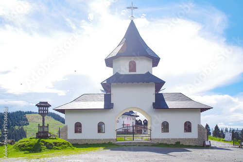 Orthodox church of Prislop Monastery in Maramures county, Romania, Europe photo