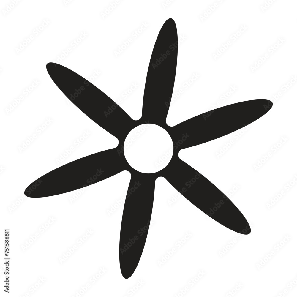 Glyph daisy flower pixel perfect vector icon with white background. Glyph daisy flower pixel perfect vector icon with white background.