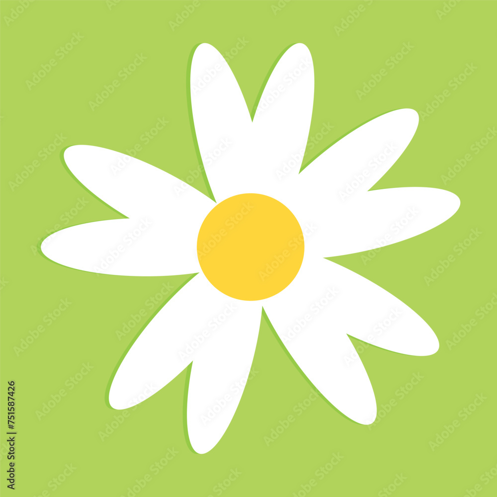 Cartoon daisy logo designs, chamomile flower icons. Flat spring floral elements. Blossom flowers with white petals. Doodle daisy vector set with background. Cartoon daisy logo designs, chamomile flower icons. Flat spring floral elements. Blossom flowers with white petals. Doodle daisy vector set with background.