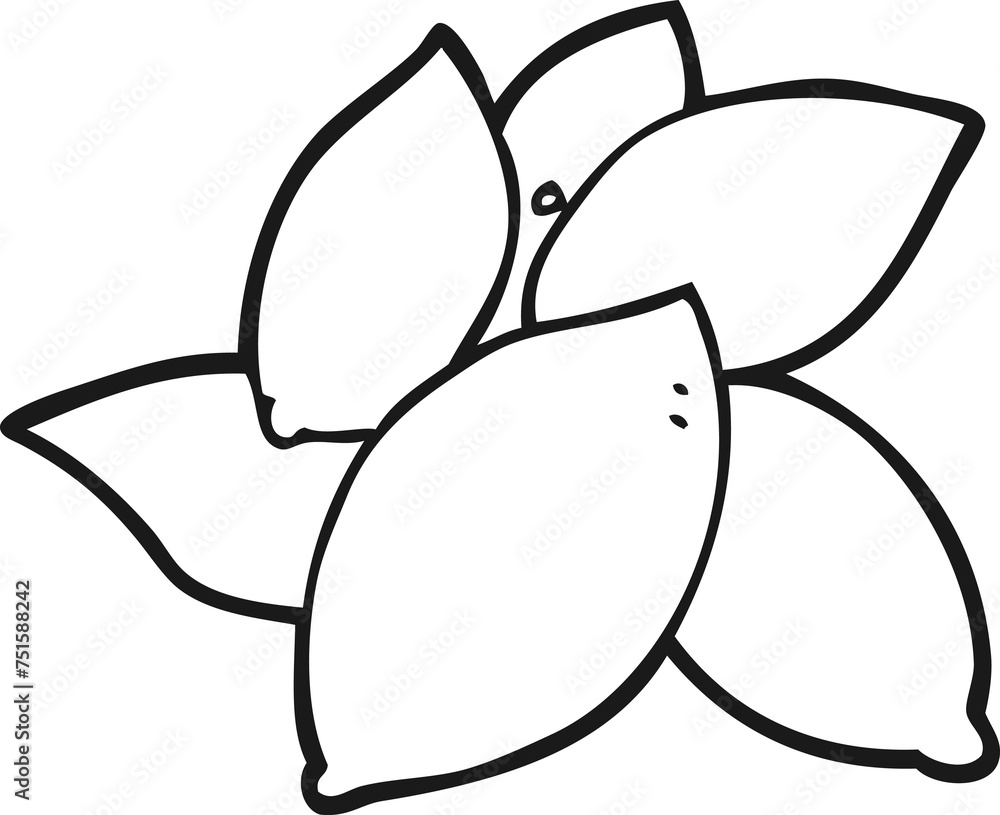 black and white cartoon almonds black and white cartoon almonds