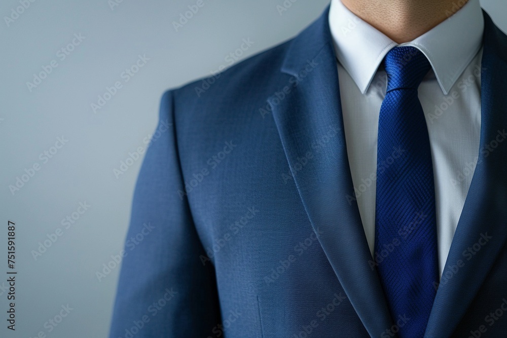 Maximize impact with this dynamic business banner concept, designed with ample space for text or product showcase, while showcasing the torso of a businessman, symbolizing leadership and success Maximize impact with this dynamic business banner concept, designed with ample space for text or product showcase, while showcasing the torso of a businessman, symbolizing leadership and success