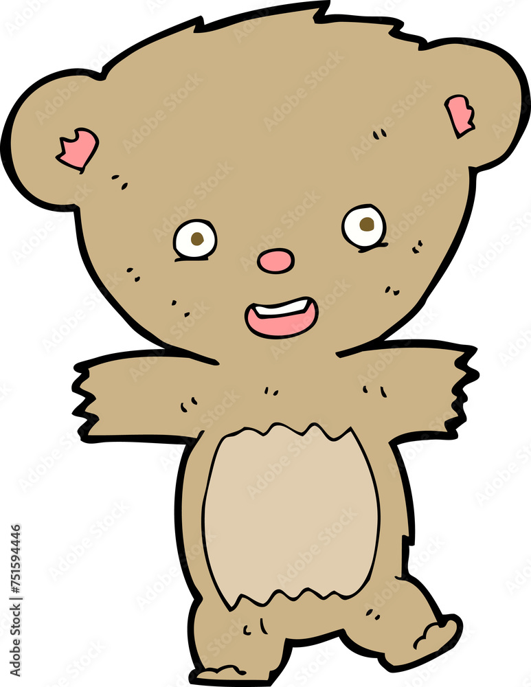Obraz premium cartoon teddy bear