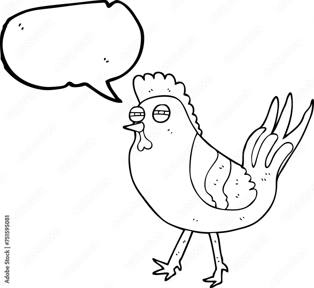 speech bubble cartoon chicken speech bubble cartoon chicken