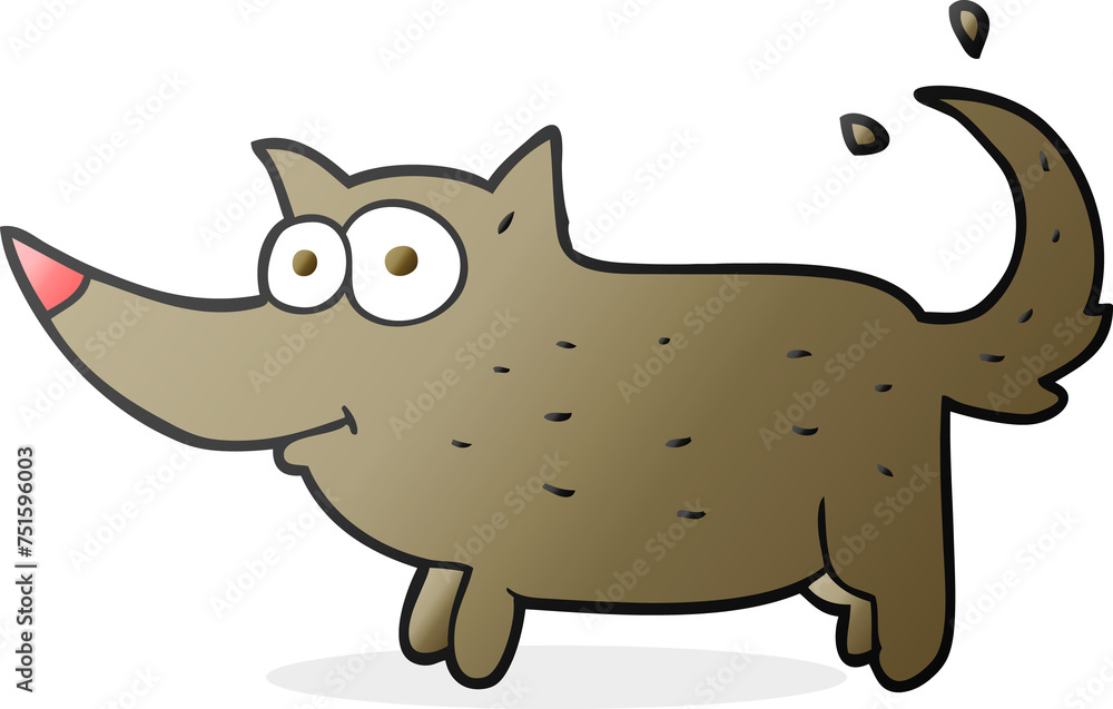 cartoon dog wagging tail cartoon dog wagging tail