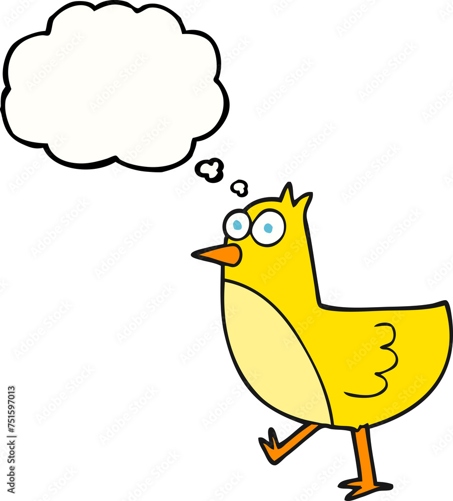 thought bubble cartoon bird thought bubble cartoon bird