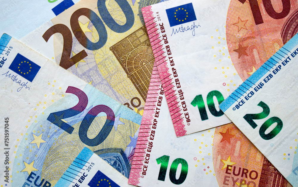 Euro money. The national currency of the European Union Euro money. The national currency of the European Union