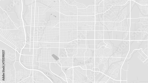 Colorado Springs map, USA. Grayscale city map, vector streetmap.