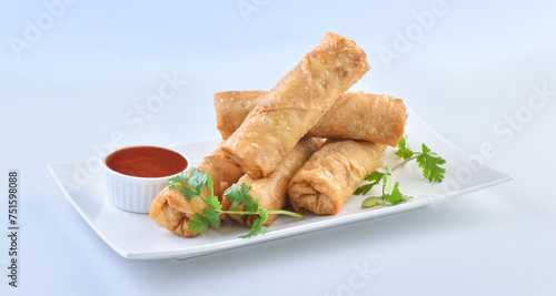 Crispy and delicious vegetable rolls