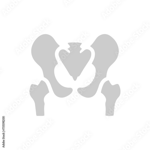 human bone icon set  element
