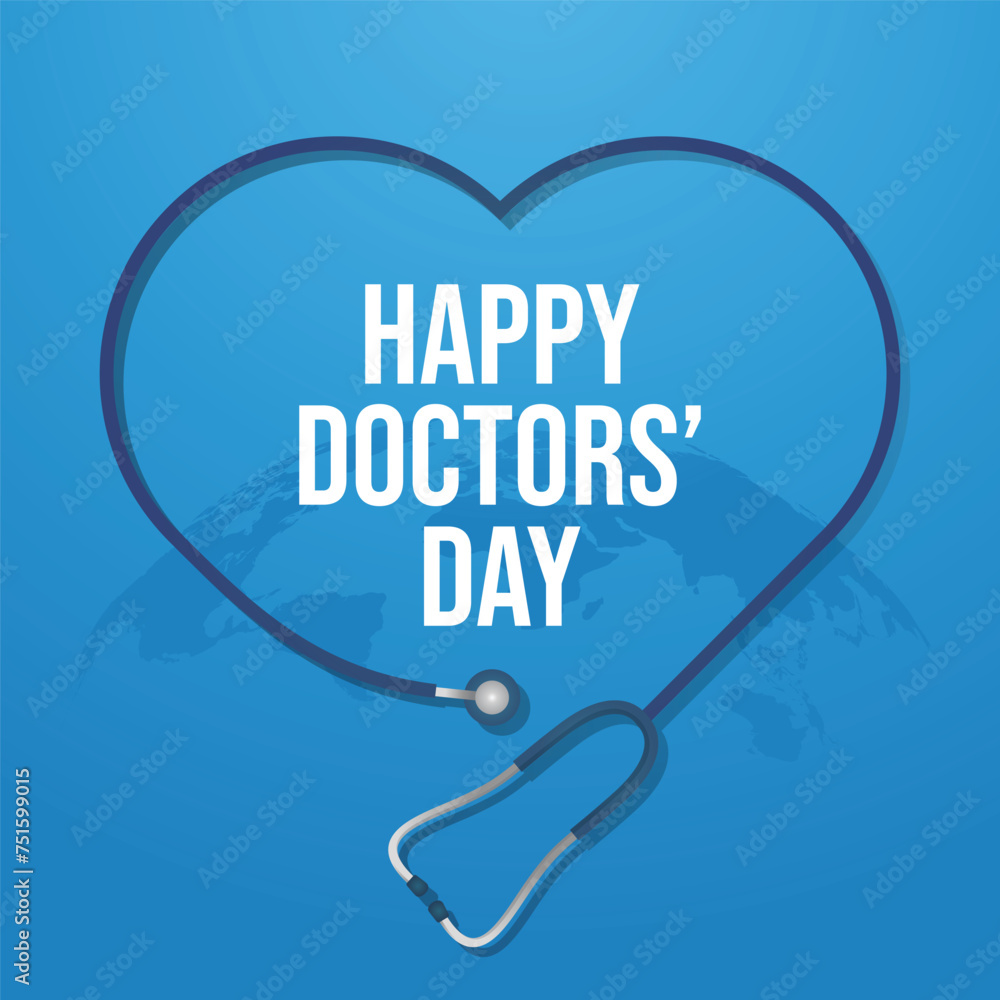 Fototapeta premium vector graphic of Doctors Day ideal for Doctors Day celebration.