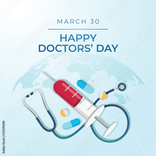 vector graphic of Doctors Day ideal for Doctors Day celebration.