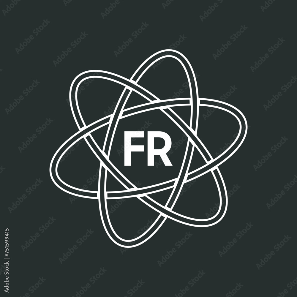 FR letter logo design on white background. FR logo. FR creative initials letter Monogram logo icon concept. FR letter design FR letter logo design on white background. FR logo. FR creative initials letter Monogram logo icon concept. FR letter design