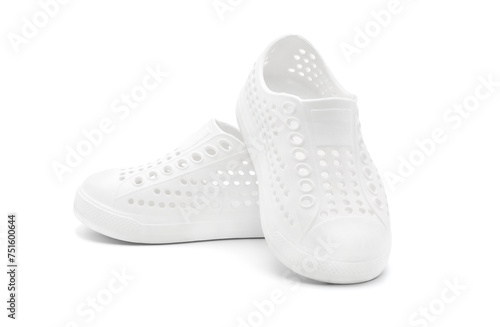 New unbranded native rubber white kids shoes, slip on shoes waterproof sandals, ultralight and comfortable classic slip-on style