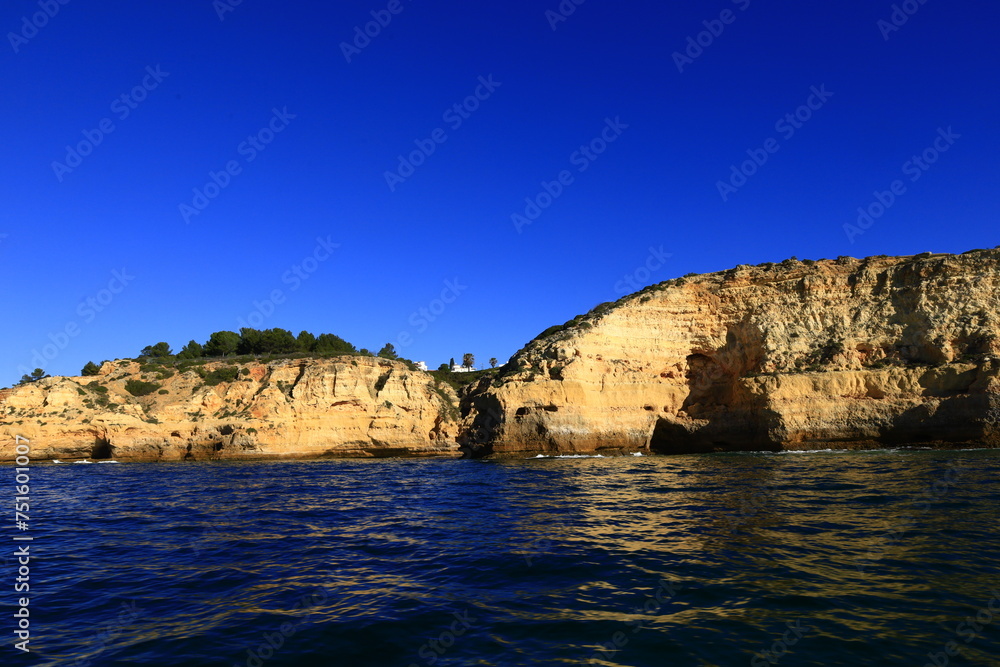 View of the Algarve coast which is an administrative region located in the south of mainland Portugal View of the Algarve coast which is an administrative region located in the south of mainland Portugal