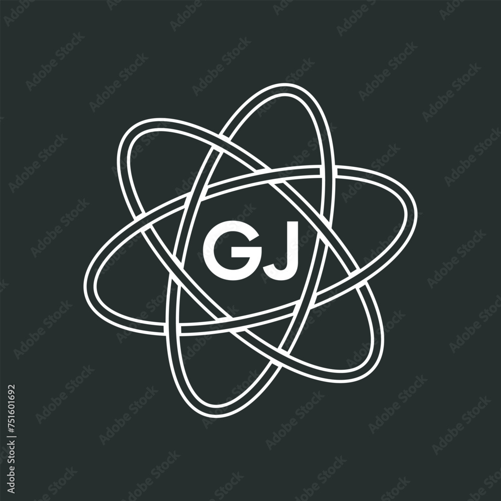 GJ letter logo design on white background. GJ logo. GJ creative initials letter Monogram logo icon concept. GJ letter design GJ letter logo design on white background. GJ logo. GJ creative initials letter Monogram logo icon concept. GJ letter design