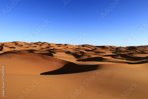 Erg Chebbi is one of Morocco s several ergs which is a large seas of dunes formed by wind-blown sand.