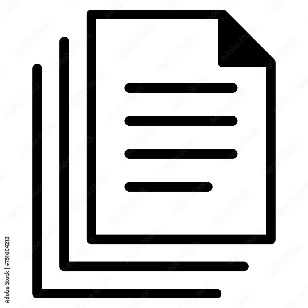 Bunch of notes or stack of documents Bunch of notes or stack of documents