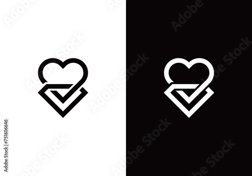 Diamond Heart Jewellery Logo Concept sign icon symbol Design. Heart Diamond Jewelry Logotype. Vector illustration logo template