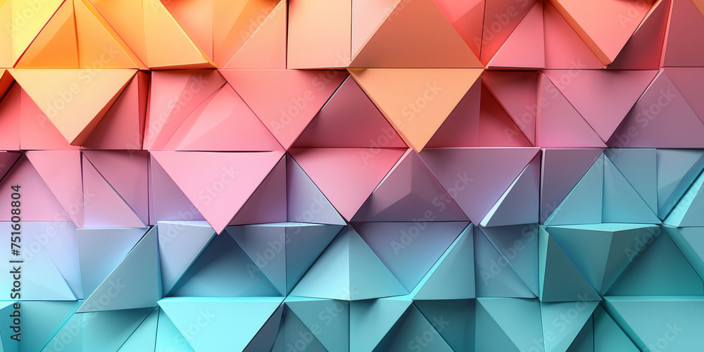 Vibrant multi-colored geometric triangle tessellation Vibrant multi-colored geometric triangle tessellation