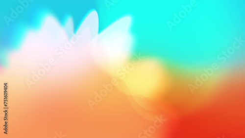 Abstract Colorful Gradient Shapes Background