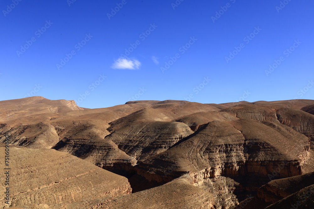 Naklejka premium The High Atlas is a mountain range in central Morocco, North Africa, the highest part of the Atlas Mountains