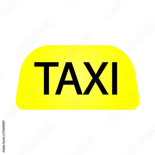 Taxi day checker on the car, vector art illustration.