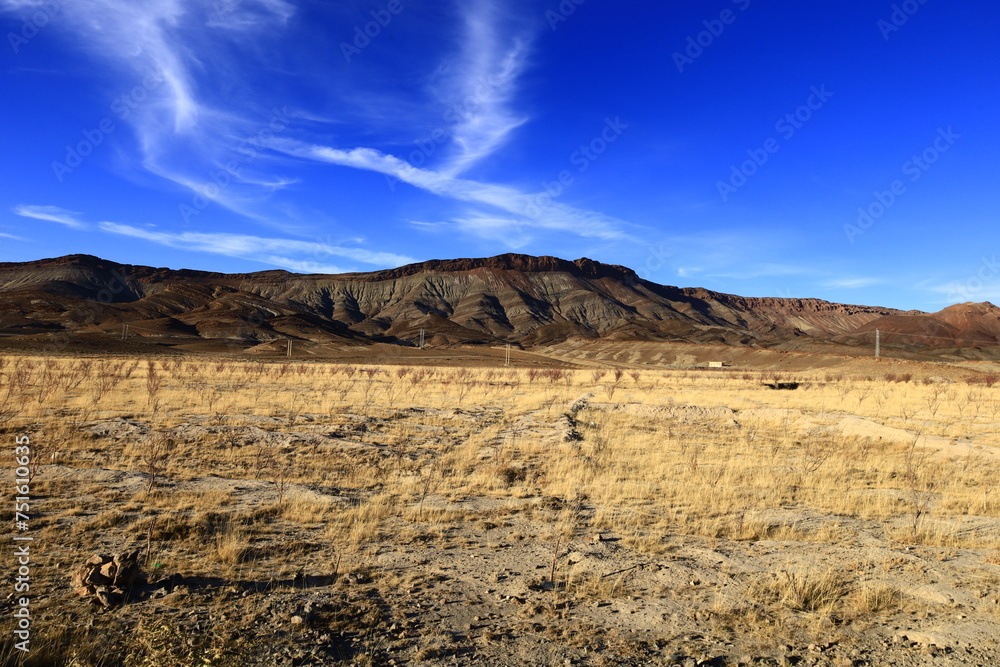 View on a mountain in the Middle Atlas is a mountain range in Morocco.