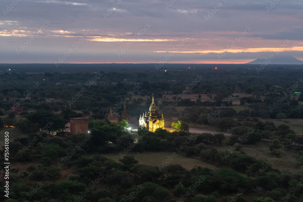 Burmese Temples Of Bagan City From A Balloon Unesco World Heritage burmese-temples-of-bagan-city-from-a-balloon-unesco-world-heritage