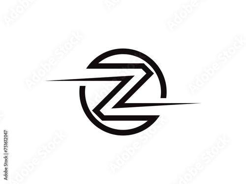 Letter Z digit 2 logo icon design template elements