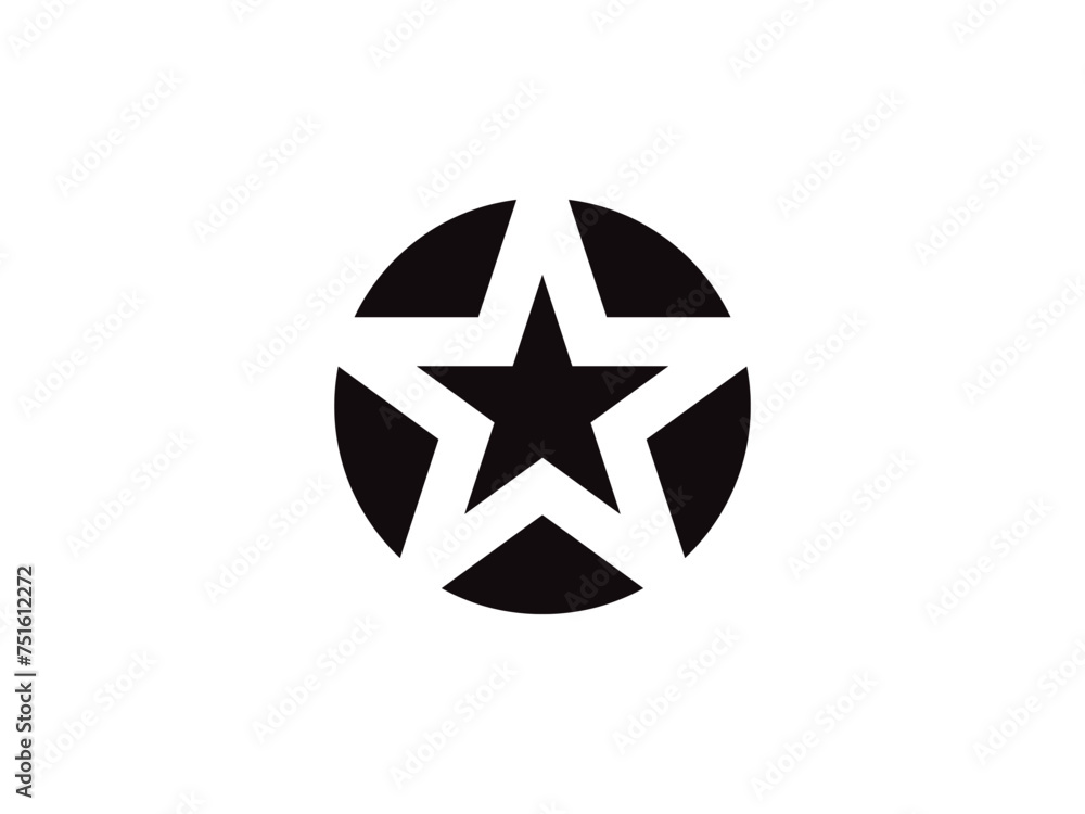 Abstract star logo icon design template elements Abstract star logo icon design template elements