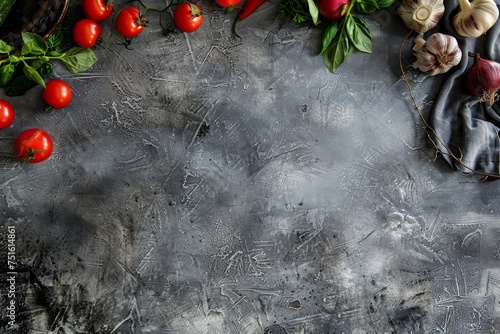 Grey Cement Tabletop Texture Background, Gray Textured Tablecloth, Food Table Mockup
