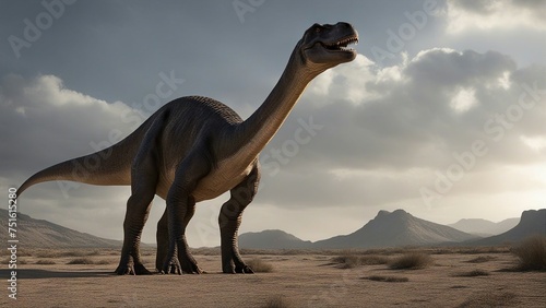  in the desert _The dinosaur diplodocus was a noble creature that walked in the epic world  when the world was full