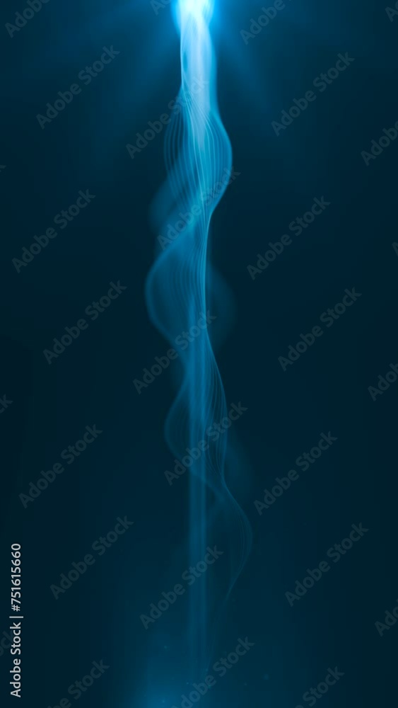 Beautiful abstract wavy lines technology backdrop blue digital particles effect as corporate concept used for visuals, vj, presentations as a motion background, seamless loop Beautiful abstract wavy lines technology backdrop blue digital particles effect as corporate concept used for visuals, vj, presentations as a motion background, seamless loop