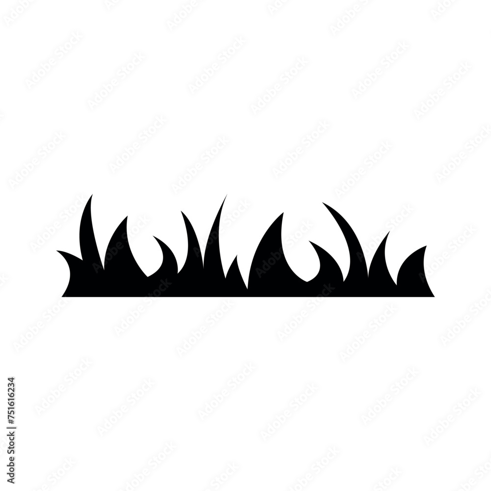 Grass vector icon , grass silhouette, grass icon vector in flat trendy style illustration isolated on white background. Grass vector icon , grass silhouette, grass icon vector in flat trendy style illustration isolated on white background.