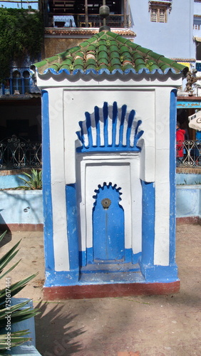 Fountain in the Uta Hammam Square in Chefchaouen, Morocco © Angela