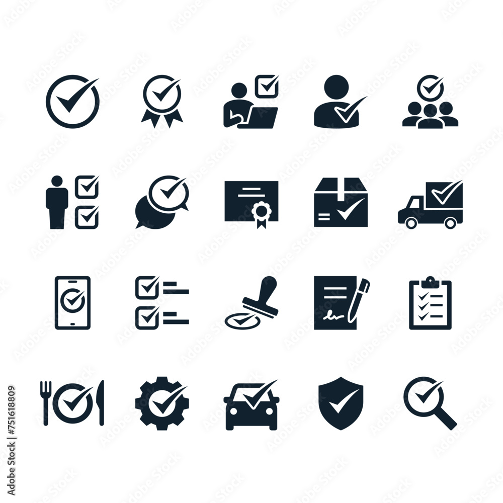 Approve simple icons. Pixel perfect. Approve simple icons. Pixel perfect.