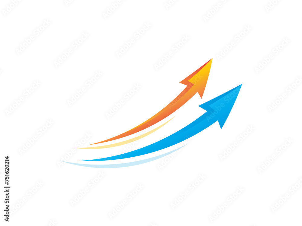 Abstract business logo icon design template with arrow. arrow vector logo Abstract business logo icon design template with arrow. arrow vector logo