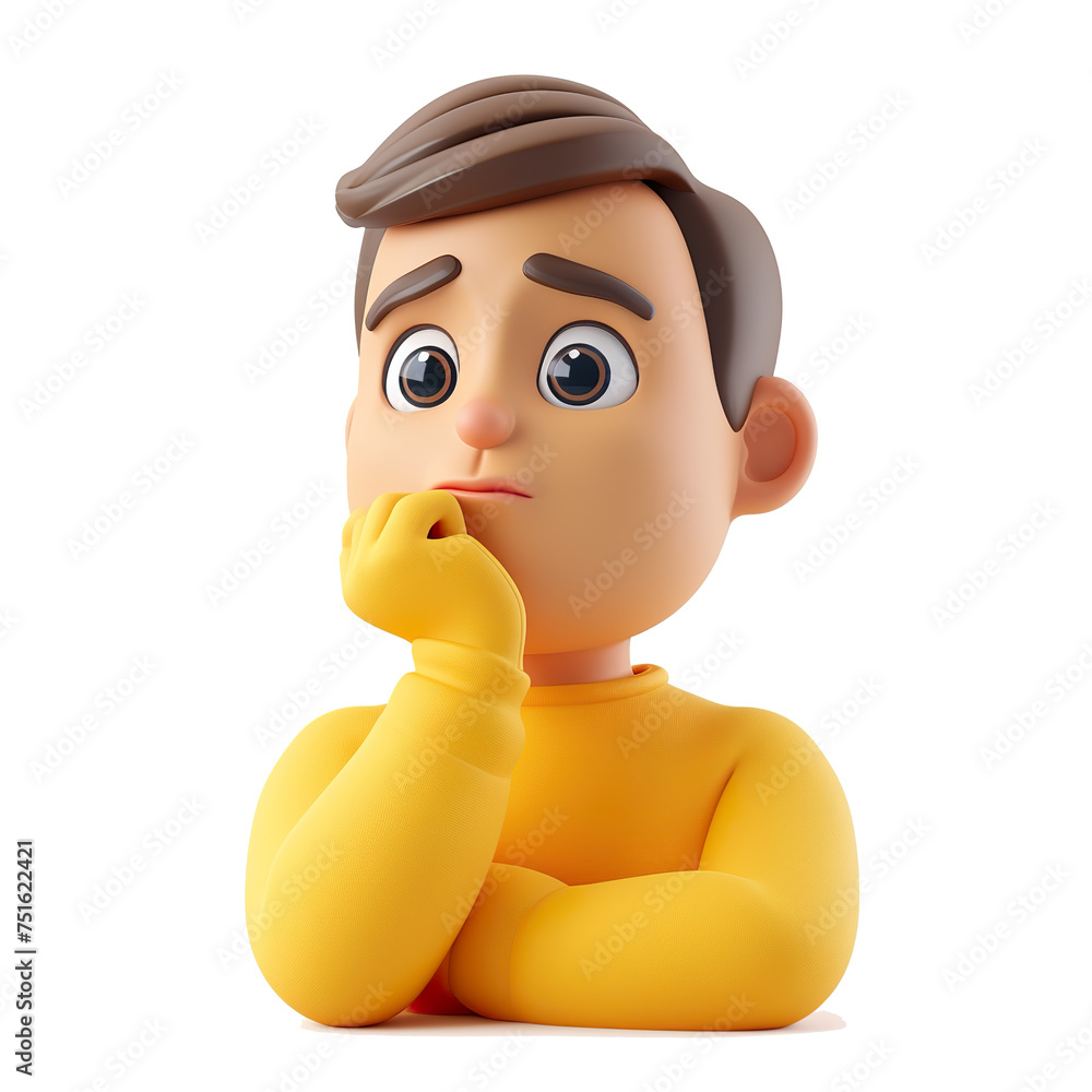 man-thinking-emoji-face-character-on-the-transparent-background-emoji