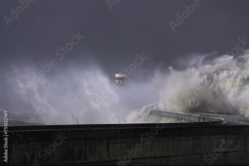 Heavy storm at river mouth © Zacarias da Mata