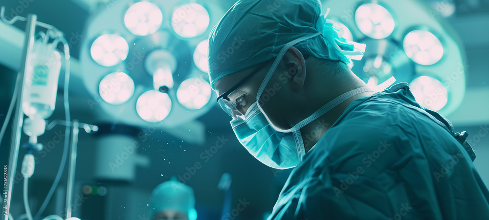 A surgeon in the operating room navigates with steady hands, performing intricate procedures that hold the balance between life and death, relying on years of training and expertise to save lives A surgeon in the operating room navigates with steady hands, performing intricate procedures that hold the balance between life and death, relying on years of training and expertise to save lives