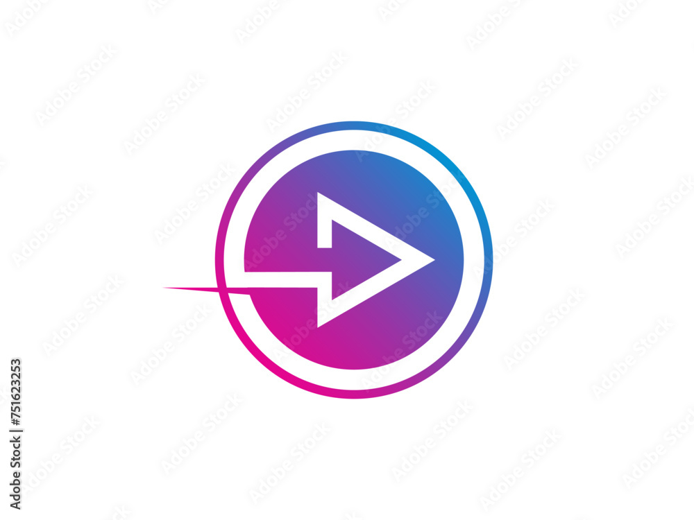 Abstract business logo icon design template with arrow. arrow logo design vector Abstract business logo icon design template with arrow. arrow logo design vector