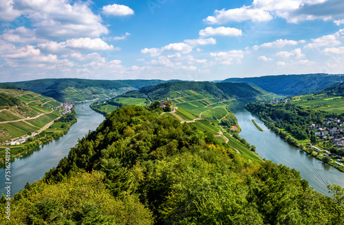 View from the Prinzenkopf observation Tower  Rhineland-Palatinate  Germany  Europe.